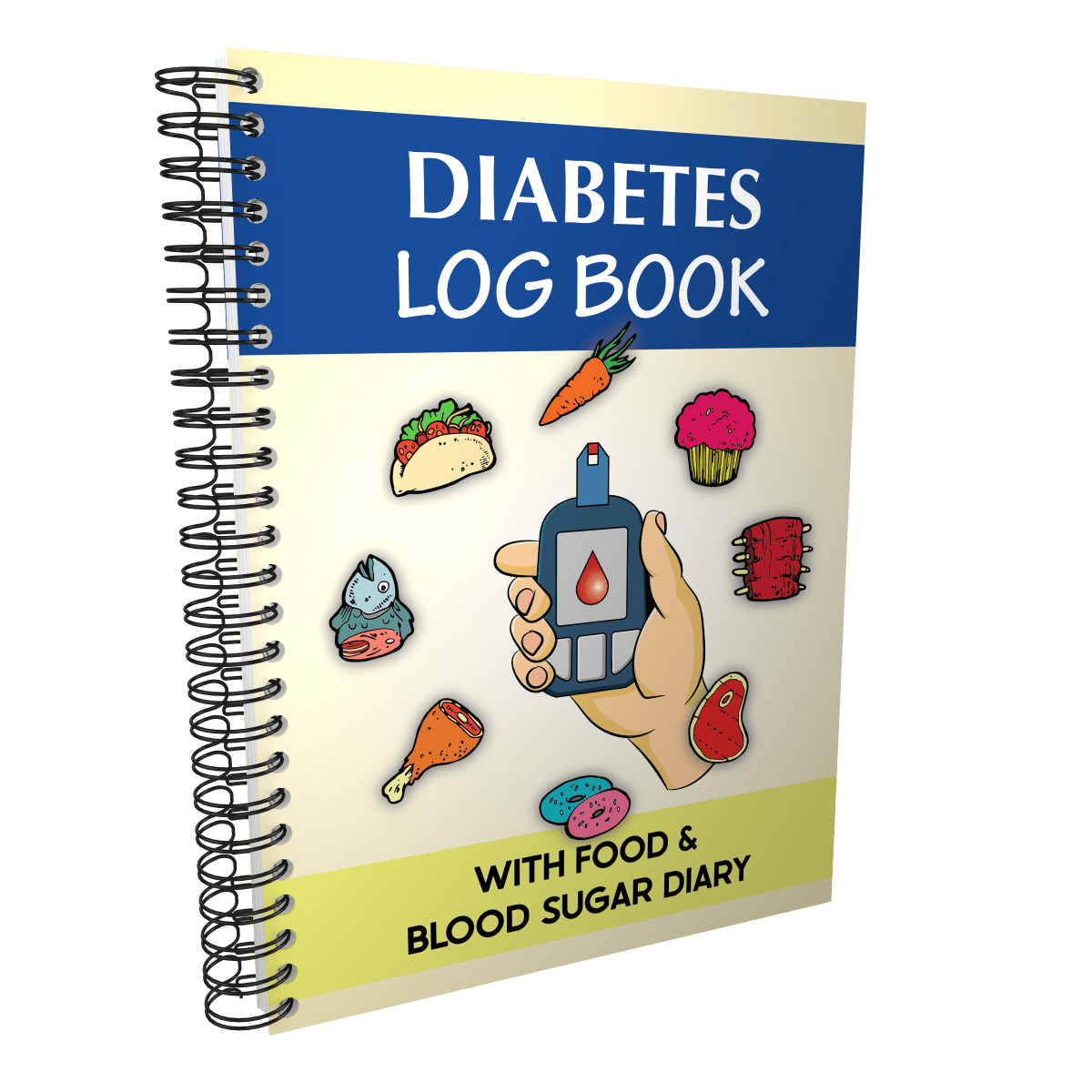 Diabetes Log Book - with Food & Blood Sugar Diary | for Types I & II ...